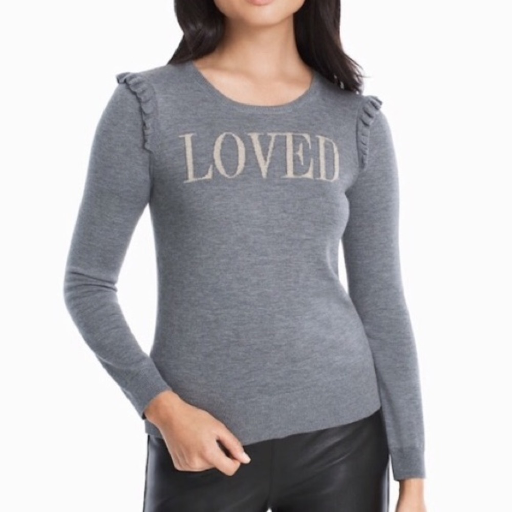 White House Black Market Loved Pull Over Sweater